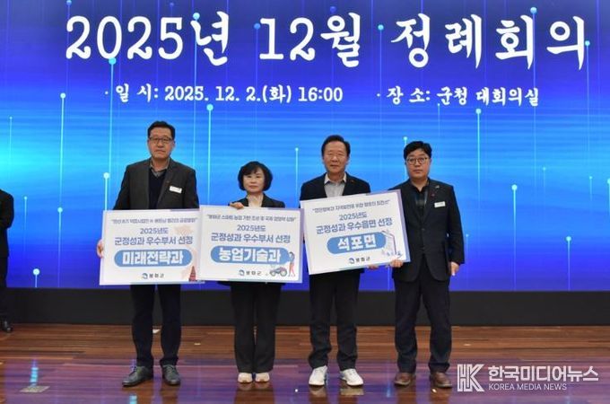 봉화군2025년하반기적극행정우수공무원선발