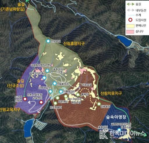 고흥군 현안사업, 국회의결로 2026년부터 시작됩니다 (2) - 국립 다도해 산림치유원 위치도