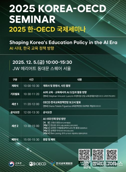 2025 한-경제협력개발기구(OECD) 국제세미나 포스터