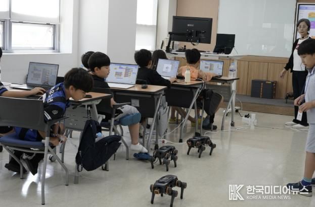 동국대학교 연계 고양시 교육발전특구 AI·로봇 학생 방학 캠프(출처 동국대학교)