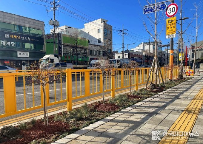 인천 동구, 새천년·화도진로 가로녹지 조성 완료