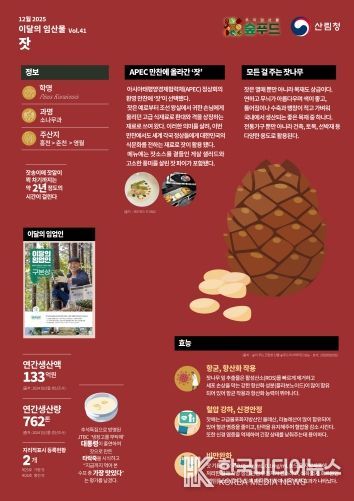 2025 이달의 임산물-12월 `잣`