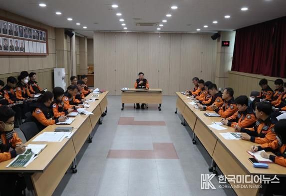 서산소방서, 하반기 긴급구조통제단 기능숙달 도상훈련 실시