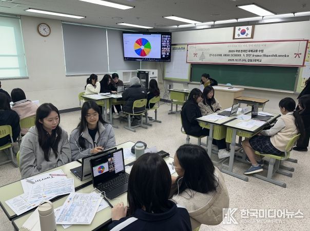 하남 감일고, 온라인으로 이어진 한·일·인도 학생 교류