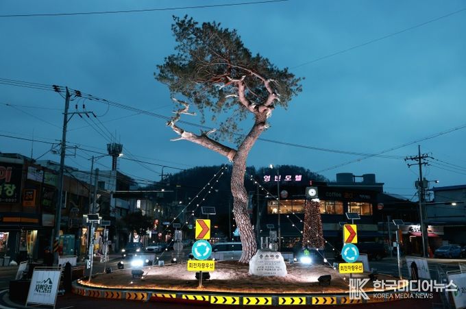 괴산 시계탑사거리 회전교차로 개통…교통혼잡 해소·사고예방 기대