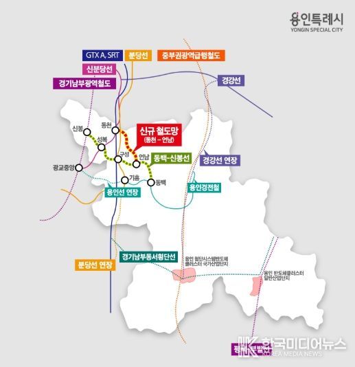 용인특례시추진철도사업