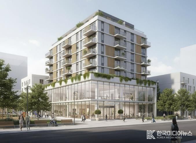 성남시 중원구 하대원동 15번지 일원에 건립하는 고령자 복지주택 조감도