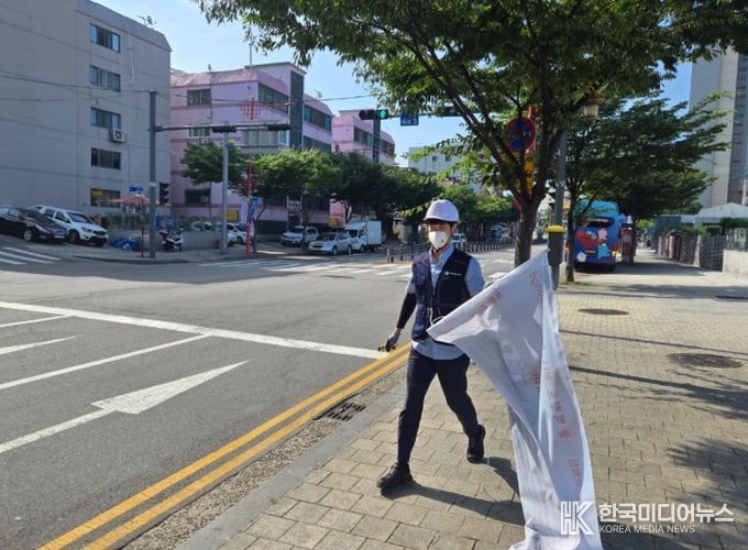 불법 유동 광고물 정비 기간제근로자 채용