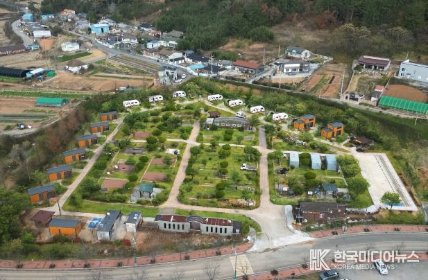 회산백련지 오토캠핑장 모습