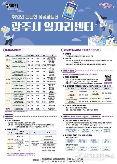 광주시, 2026년 일자리센터 운영 계획 확정…현장 밀착형 맞춤 취업지원 강화
