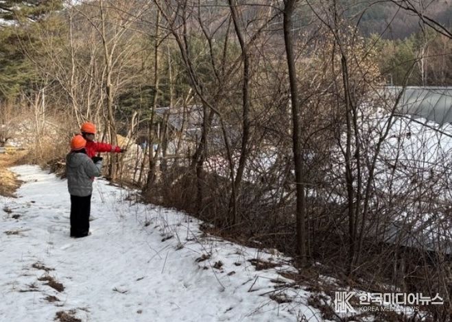 붕괴 대비 해빙기 산사태취약지역 점검