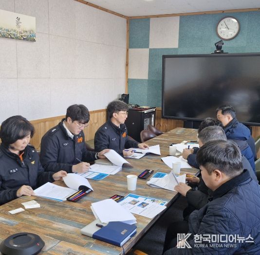 겨울철 화재 위험 선제 대응..해남소방서 대형공사장 관계인 간담회 추진
