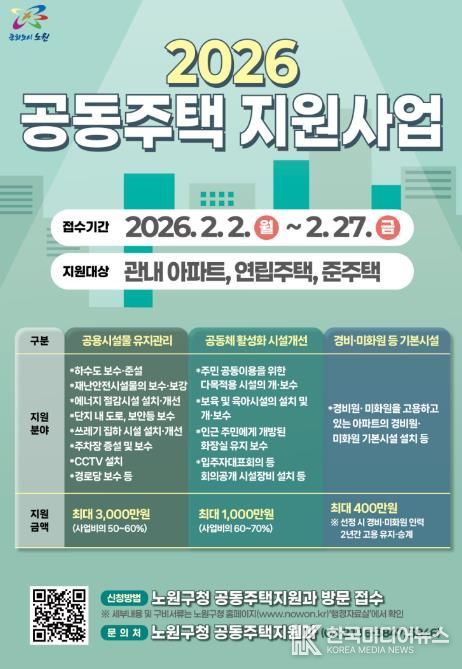 2026 노원구 공동주택 지원사업 포스터