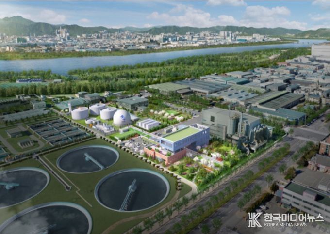 구미시 광역 통합바이오가스화시설 조감도