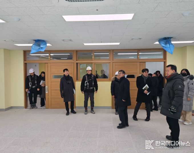 3월 개교 앞둔 신설학교 점검.