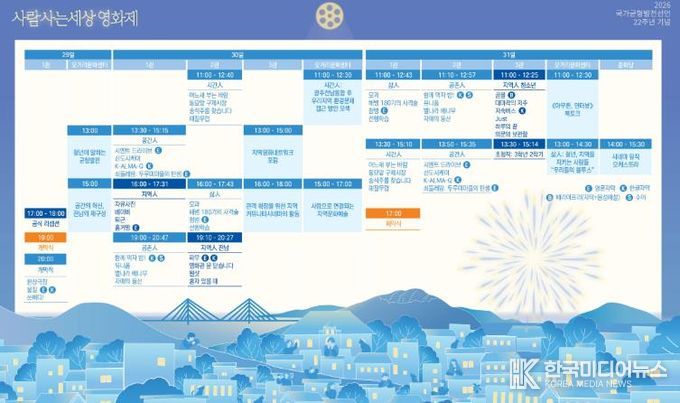 국가균형발전선언 기념행사 홍보물 -종합일정표.