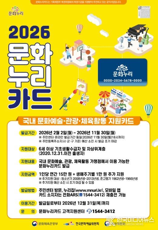 통합문화이용권사업 홍보물