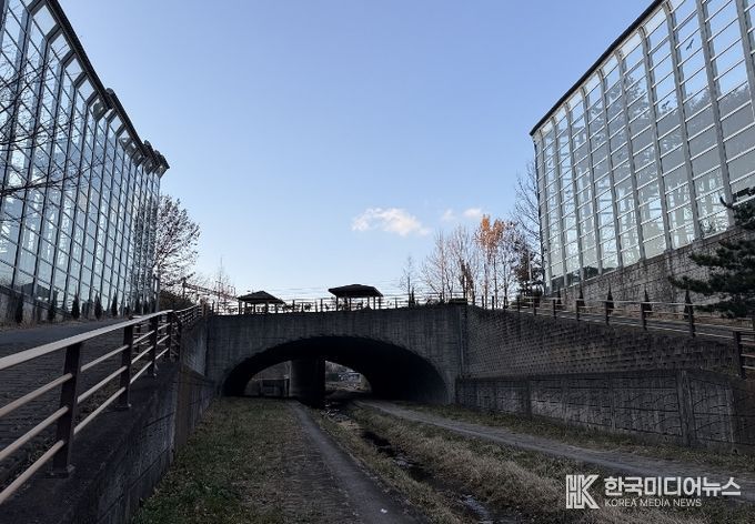 순천시 해룡면 신대천녹도1교 전경