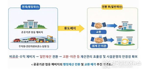 체비지 관리 정상화 추진 개념도