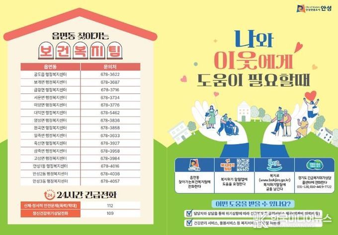 안성시, 2026년 1차 겨울철 복지사각지대 집중 발굴 추진