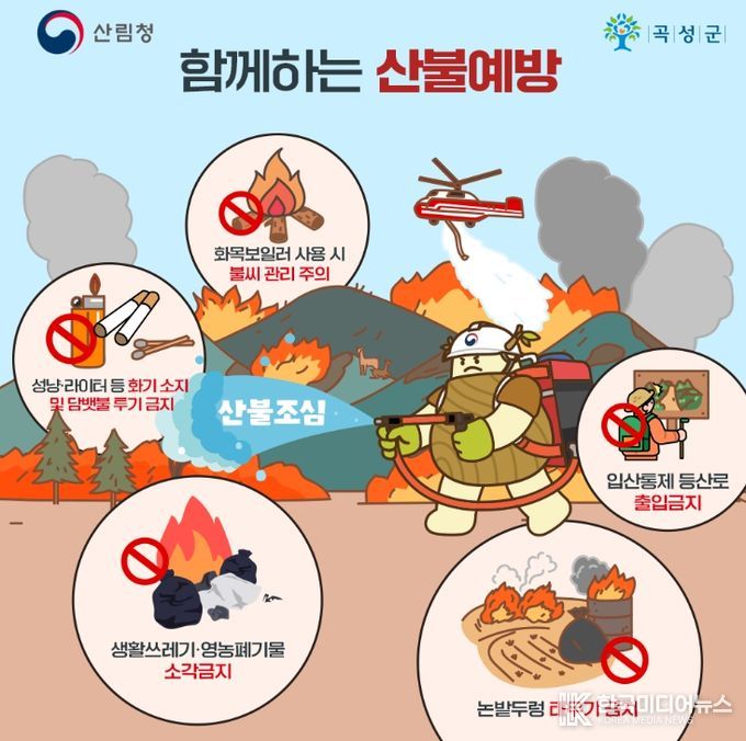 산불 예방 안내 포스터