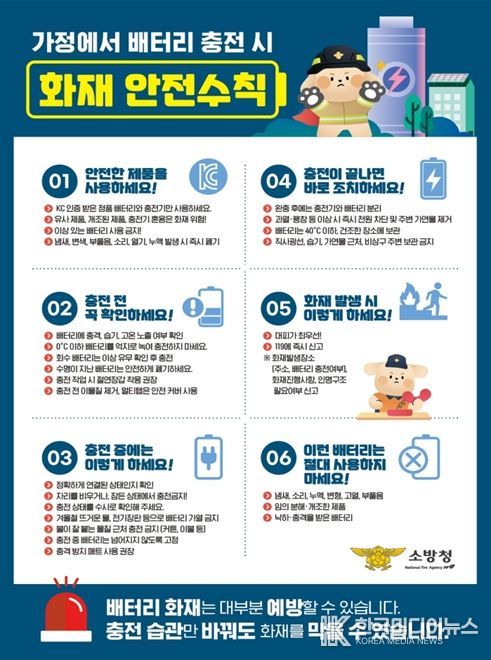 리튬이온 배터리 화재안전수칙