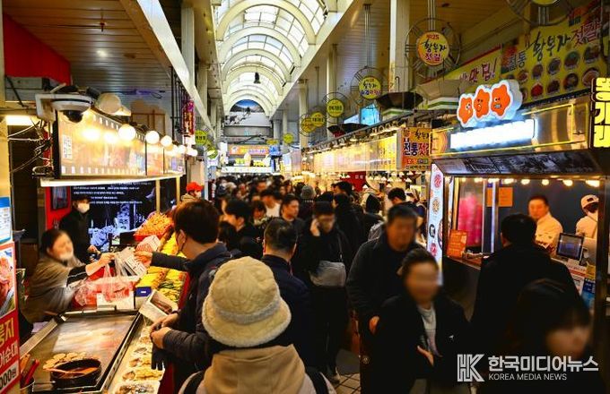 속초관광수산시장 전경(26년 2월 15일)
