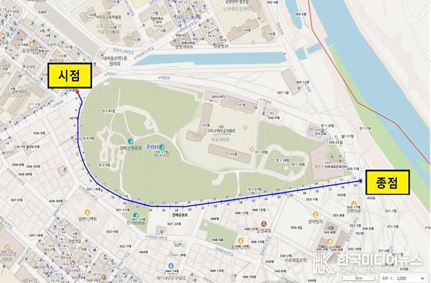 구리시, 수택E구역 신규 도로명 ‘검배공원로’ 고시