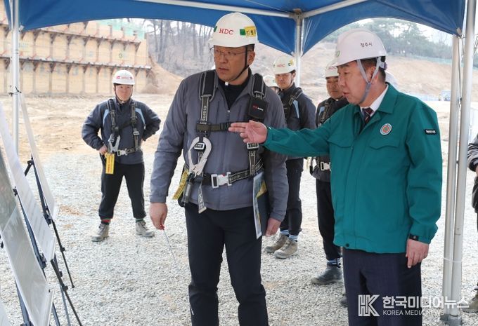 이범석 청주시장, 2026년 해빙기 대비 건설현장 점검