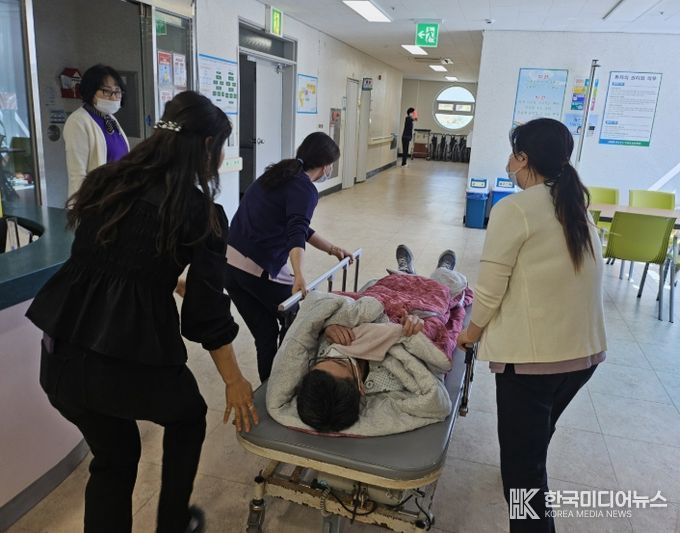 산불 취약 의료기관 대피 훈련