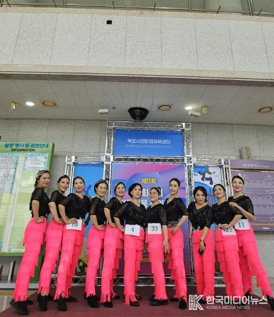 광양시 성황스포츠센터 라인댄스 수강생들, 제11회 목포 평화통일 전국무용경연대회 대상 수상