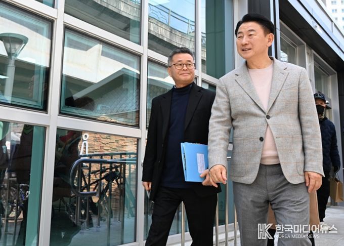 경원선(1호선) 고가 하부 유휴공간 활용을 위한 현장점검 모습