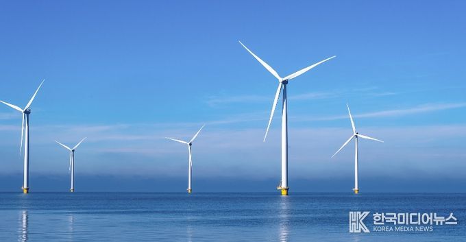 해상풍력 단지 조감도