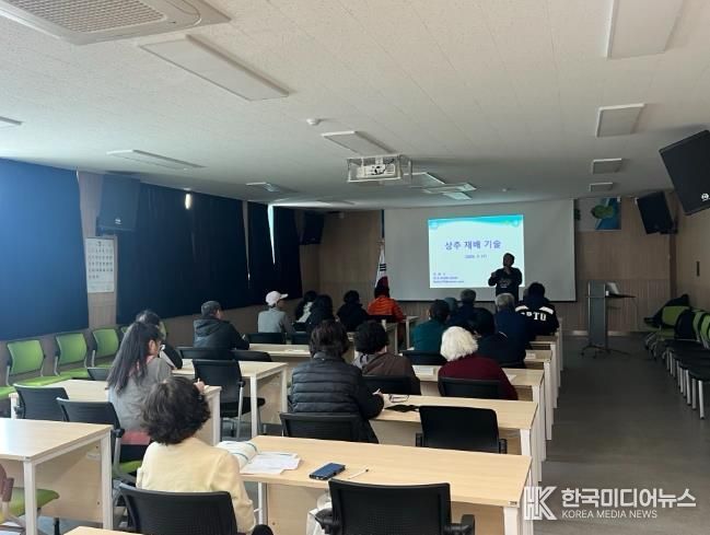 장수군, 번암면 농업인 대상 상추 재배기술 교육 추진