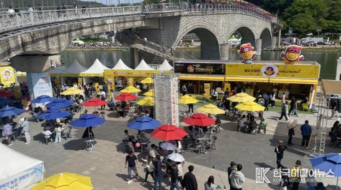 남원시 농특산품 축제 부스 판매자 모집(2025춘향제 부스 사진)