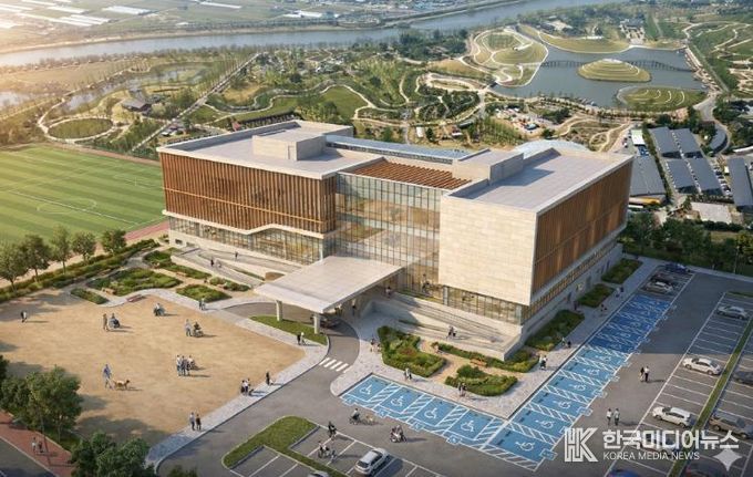 연향들에 들어설 예정인 배드민턴 전용구장 조감도