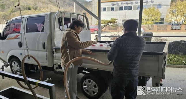 영동군, 유용미생물 600톤 공급 ‘영농 준비 완료’... 품질향상, 환경보호, 비용절감까지 효자 노릇 톡톡