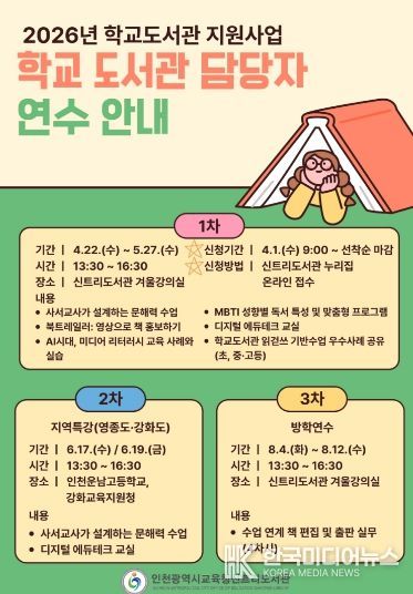 ,‘학교도서관 담당자 연수’ 참여자 모집