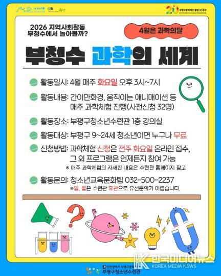 청소년수련관 4월과학의세계_포스터