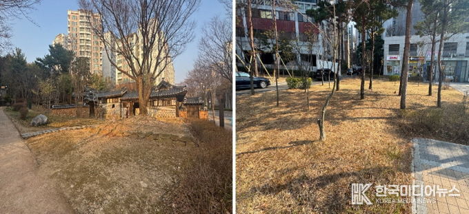 최종 선정된 시범 정원 대상지 ‘금성당(우물골근린공원)’(왼쪽)과 ‘은평마루소공원’(오른쪽)