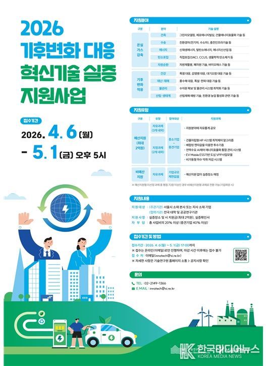 기후변화대응 혁신기술 실증사업 포스터