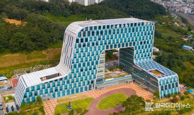 대전 동구청 전경(드론 촬영)