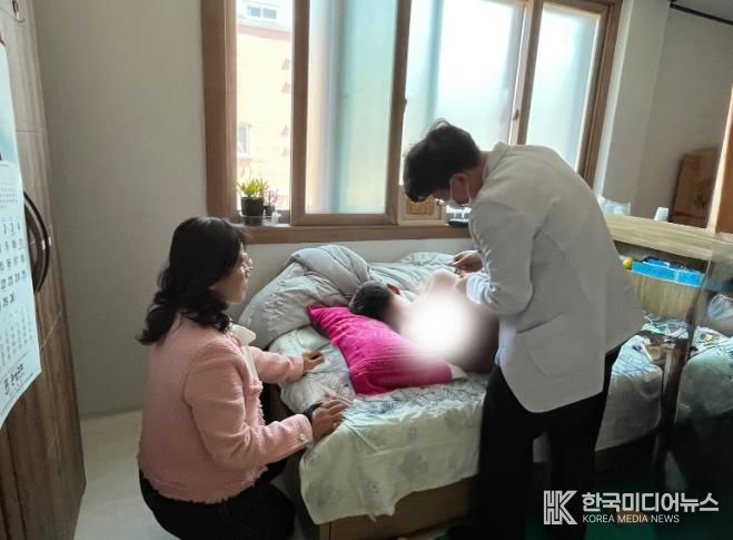 통합돌봄대상자 재거서비스 현장 방문 사진