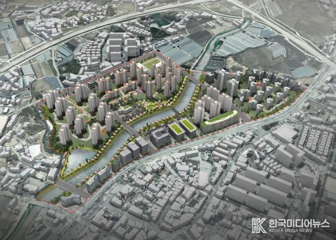 포천 송우2지구 본격 착공(조감도(지구계획 변경1차 기준))